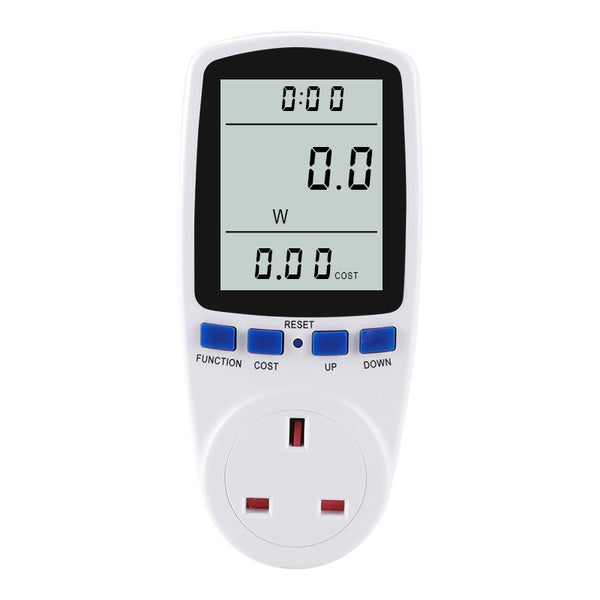 220V AC EU Digital LCD Power Meter Wattmeter Socket Wattage Kwh Energy Meter FR US UK AU BR Measuring Outlet Power Analyzer
