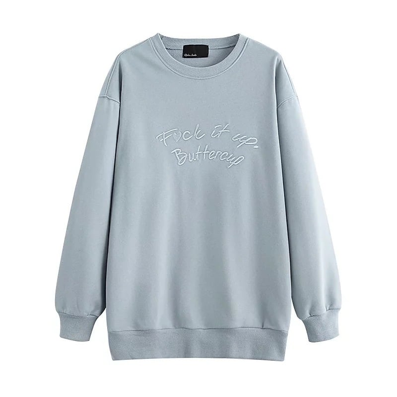Women's Autumn Casual Pullover Crewneck Sweatshirt