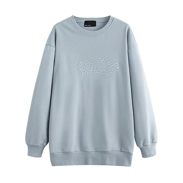 Women's Autumn Casual Pullover Crewneck Sweatshirt