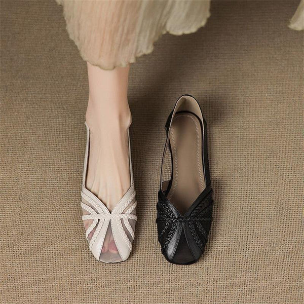 Women's Fashion Mesh Breathable Low-Heel Versatile Sandals