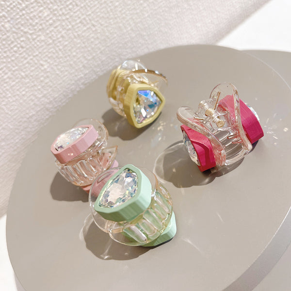Super Flash Triangular Rhinestone Hair Clip for Girls