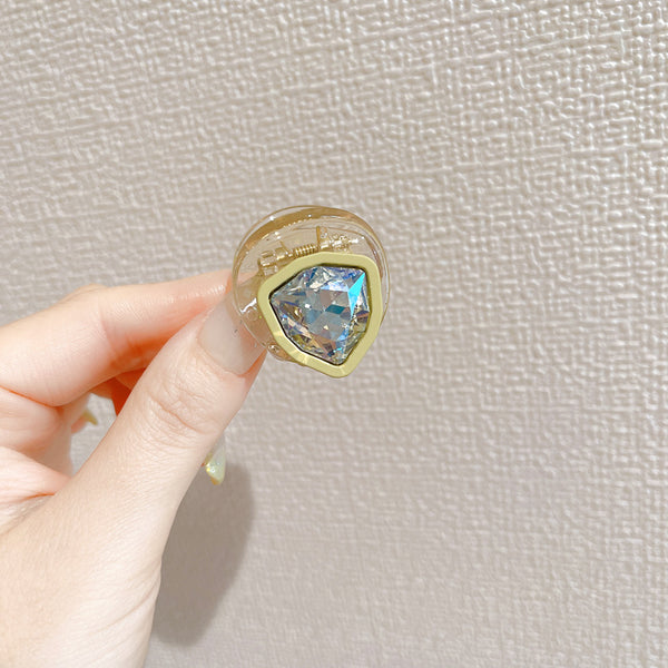 Super Flash Triangular Rhinestone Hair Clip for Girls