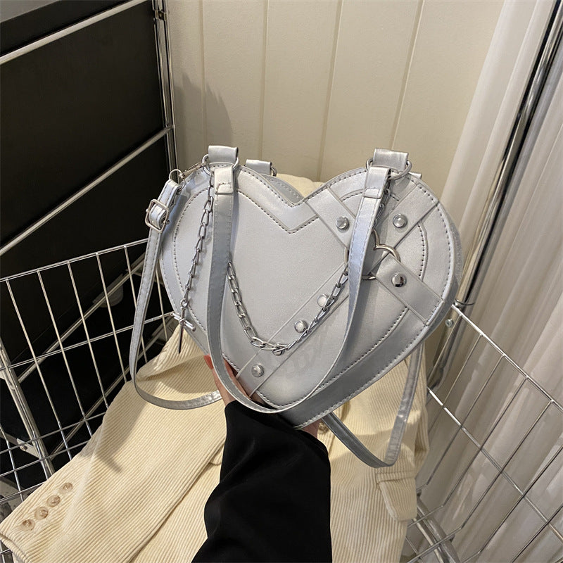 Korean-style Cute Niche Heart-shaped Shoulder Crossbody Bag