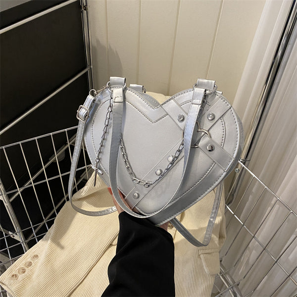 Korean-style Cute Niche Heart-shaped Shoulder Crossbody Bag