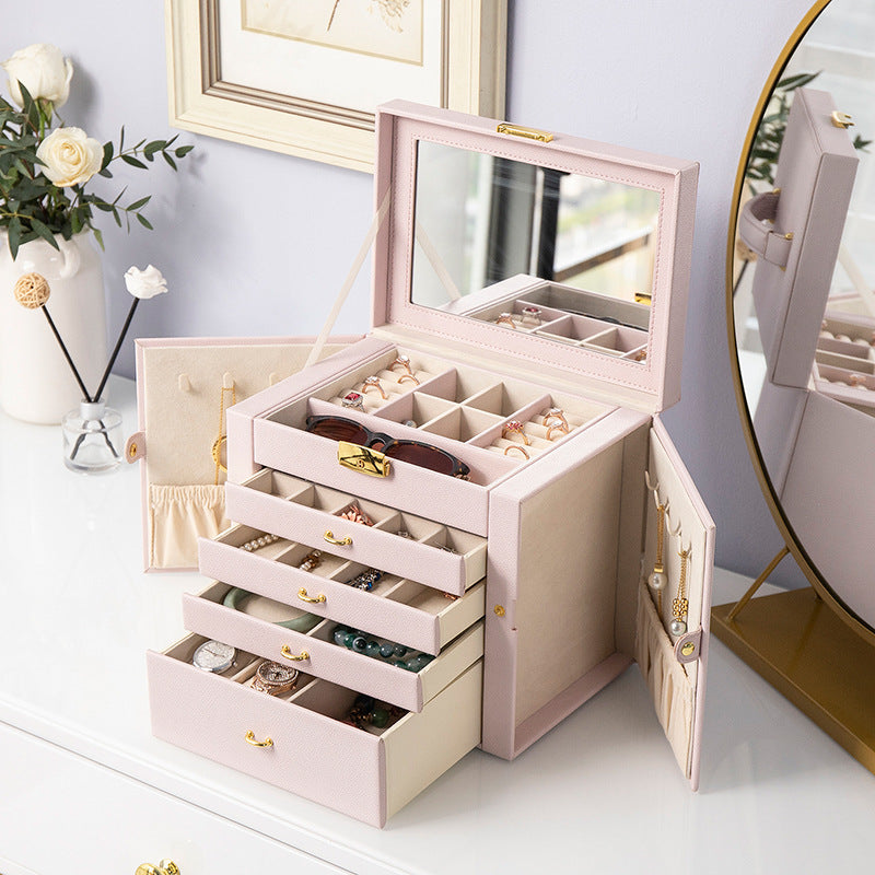 Luxury Leather Jewelry Storage Box