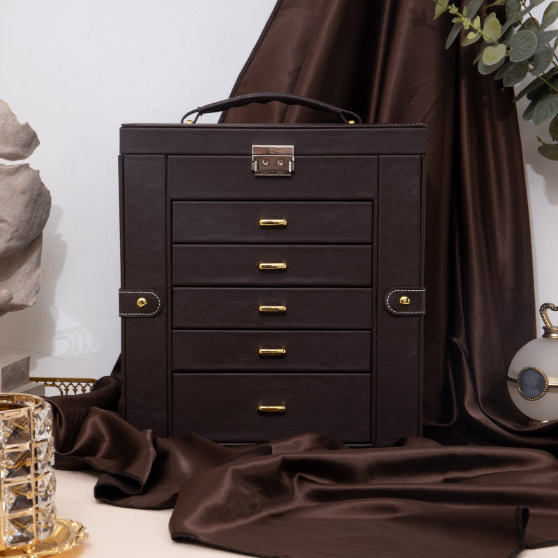 Luxury Leather Jewelry Storage Box