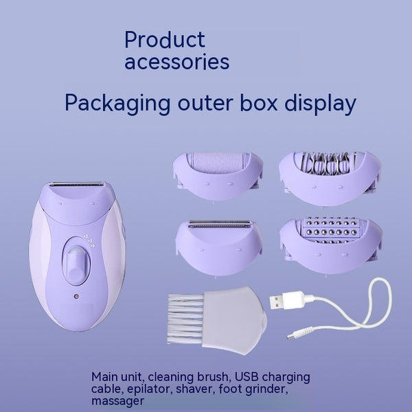 Women's Care Four-in-one Whole Body Shaving And Foot Grinding Suit