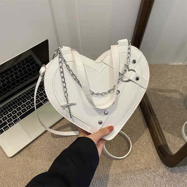 Korean-style Cute Niche Heart-shaped Shoulder Crossbody Bag