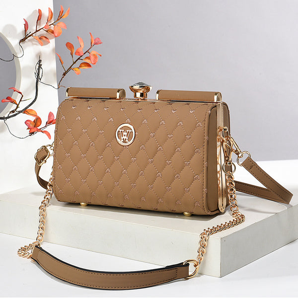 Niche Trendy Diamond-quilted Shoulder Bag With A Premium Texture