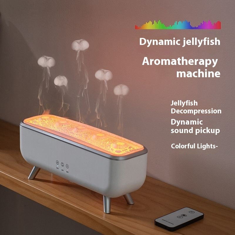 Creative Jellyfish Smoke Ring Ultrasonic Spray Dynamic Sound Pickup Humidifier