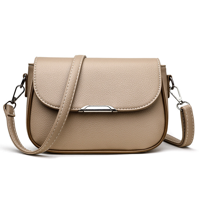 Womens High- Elegant Large Flap Mailbag ShoulderCrossbody Bag