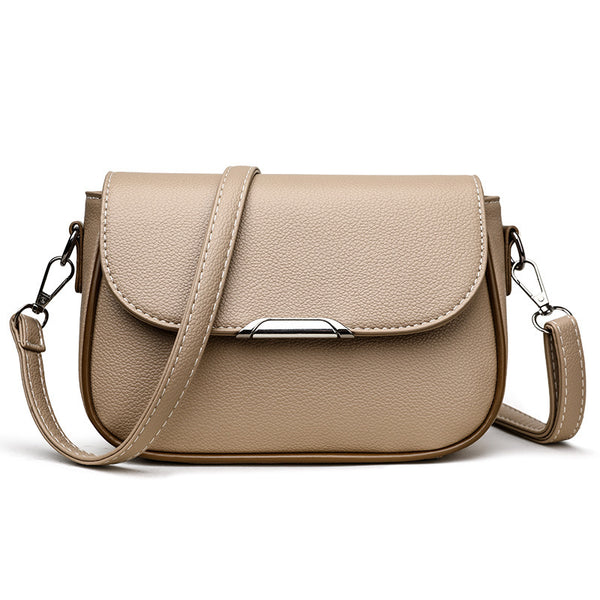 Womens High- Elegant Large Flap Mailbag ShoulderCrossbody Bag