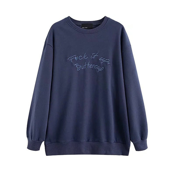 Women's Autumn Casual Pullover Crewneck Sweatshirt