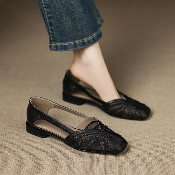 Women's Fashion Mesh Breathable Low-Heel Versatile Sandals
