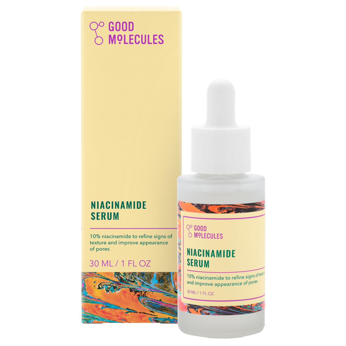 Good Molecules Niacinamide Serum - 10% Niacinamide Balancing B3 Facial Serum for Acne Tone Texture - Brightening and Hydrating Skincare for Face