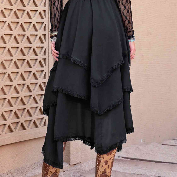 Tasha Tiered Midi Skirt-