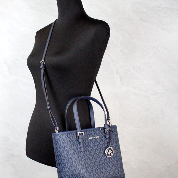 Michael Kors XS Navy Carryall Tote Convertible Bag