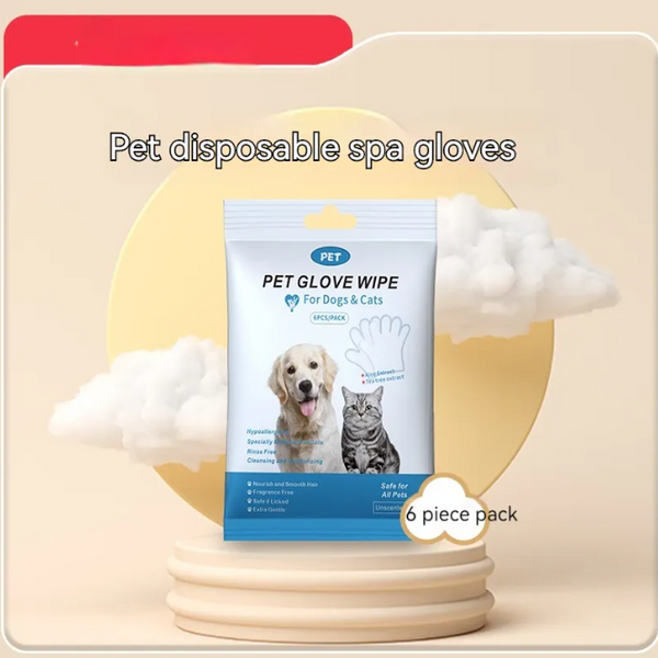 Pet Cleaning Gloves & Wipes