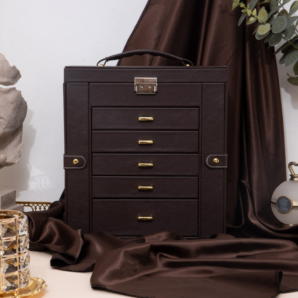Luxury Leather Jewelry Storage Box