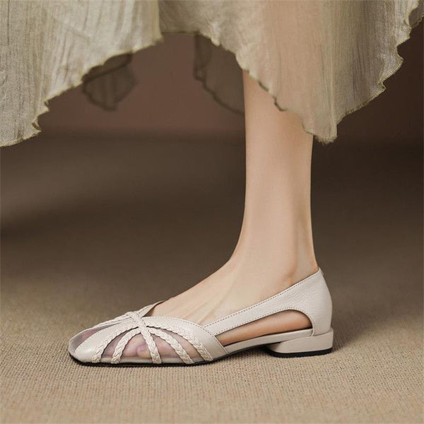 Women's Fashion Mesh Breathable Low-Heel Versatile Sandals